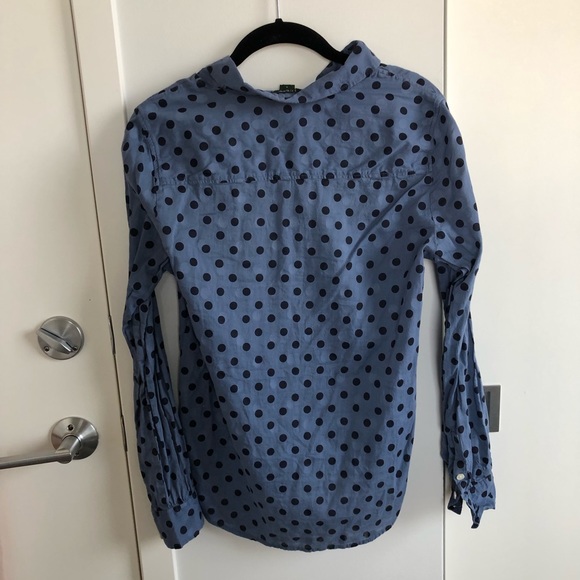 Polka dot partial button down - Picture 2 of 2